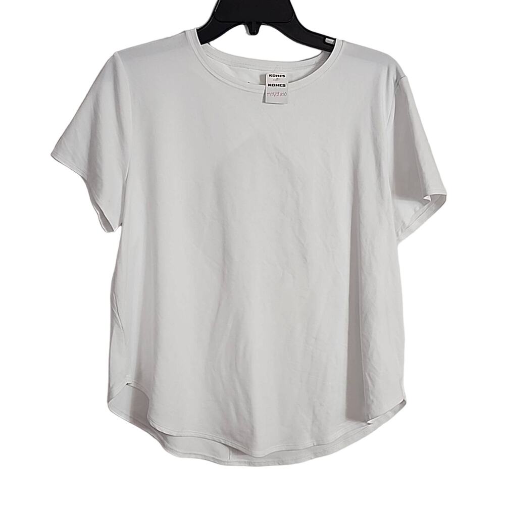 Under Armour White Open-Back Tee, NWT, Loose Fit, Large